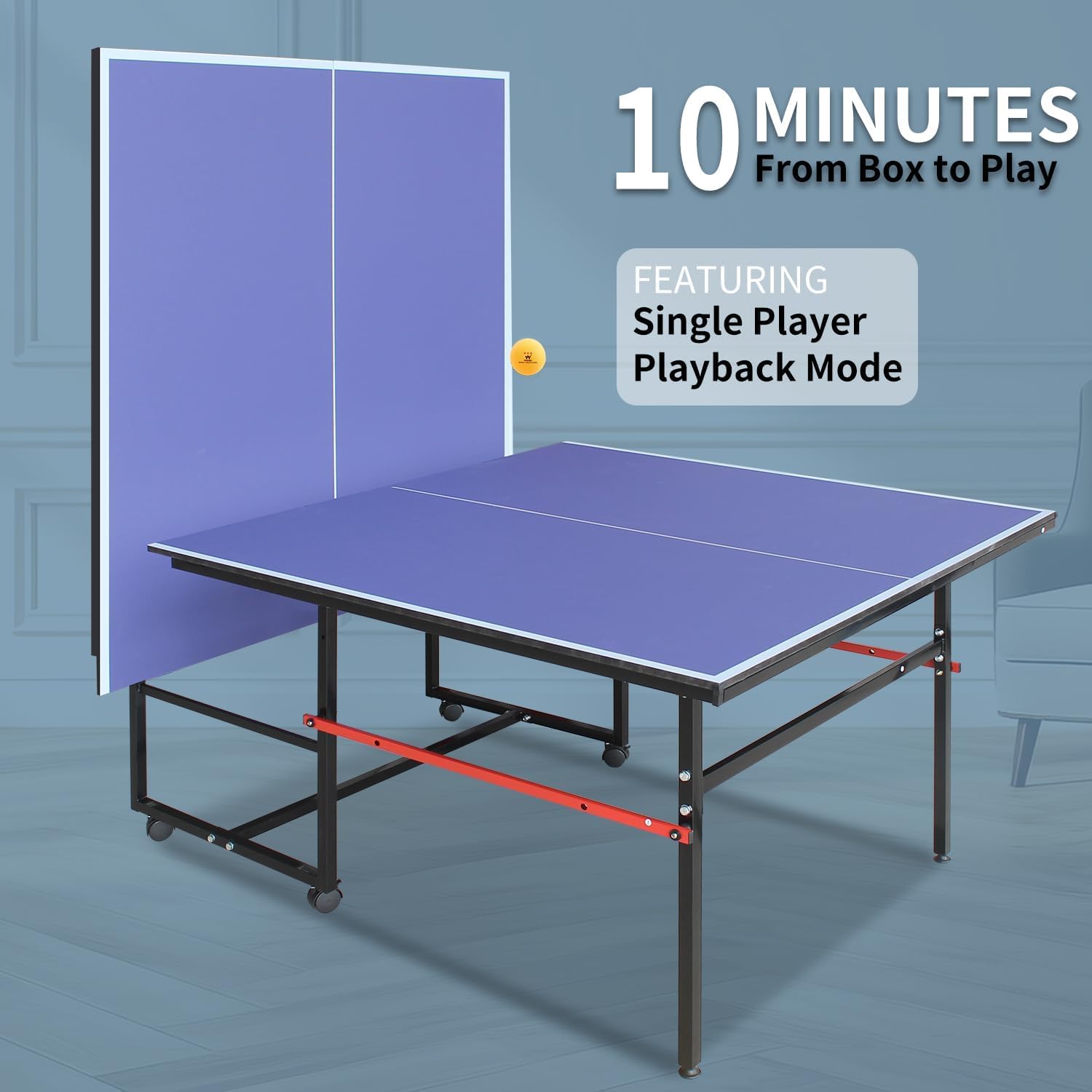 8 ft Portable Ping Pong Table， - đánh giá và giá Table Tennis Olympics