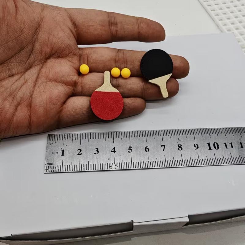 1Set Dollhouse Miniature Ping  - đánh giá và giá Table Tennis Olympics