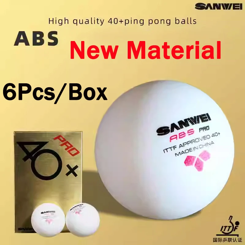 6pcs/box New Material SANWEI A - đánh giá và giá Table Tennis Olympics