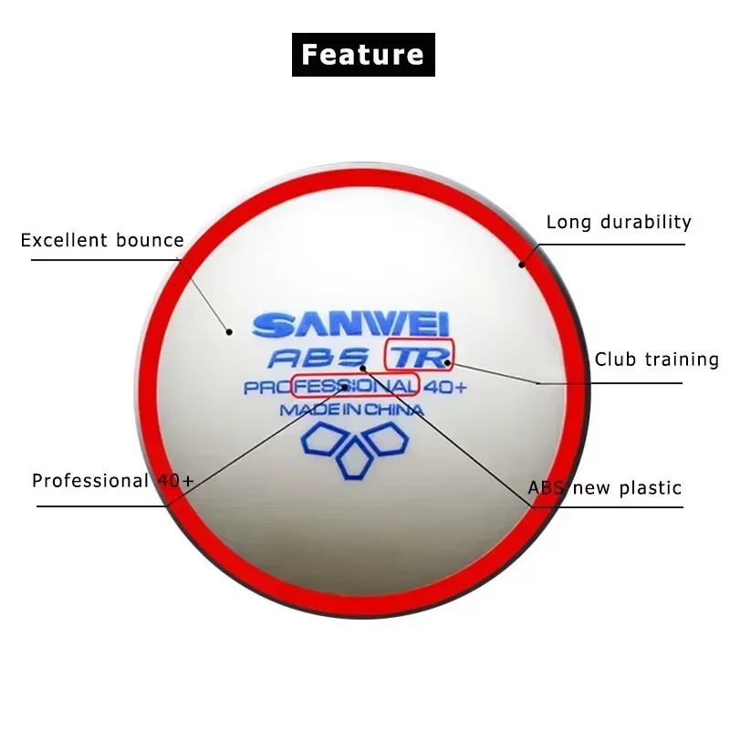 50/100pcs SANWEI TR 3 Star Tab - đánh giá và giá Table Tennis Olympics